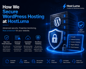 How We Secure WordPress Hosting at HostLuma secure