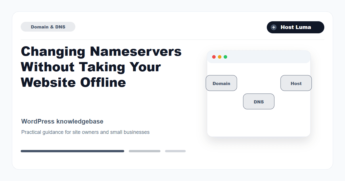 Changing Nameservers Without Taking Your Website Offline