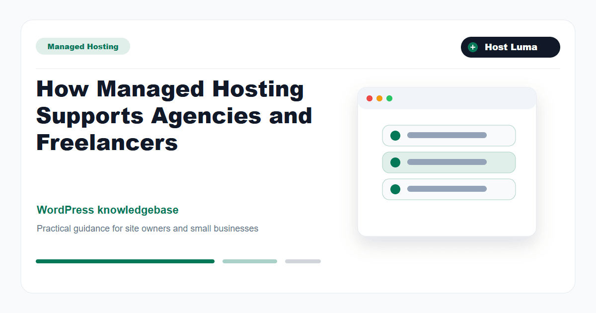How Managed Hosting Supports Agencies and Freelancers