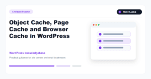 Object Cache, Page Cache and Browser Cache in WordPress Object Cache, Page Cache and Browser Cache in WordPress