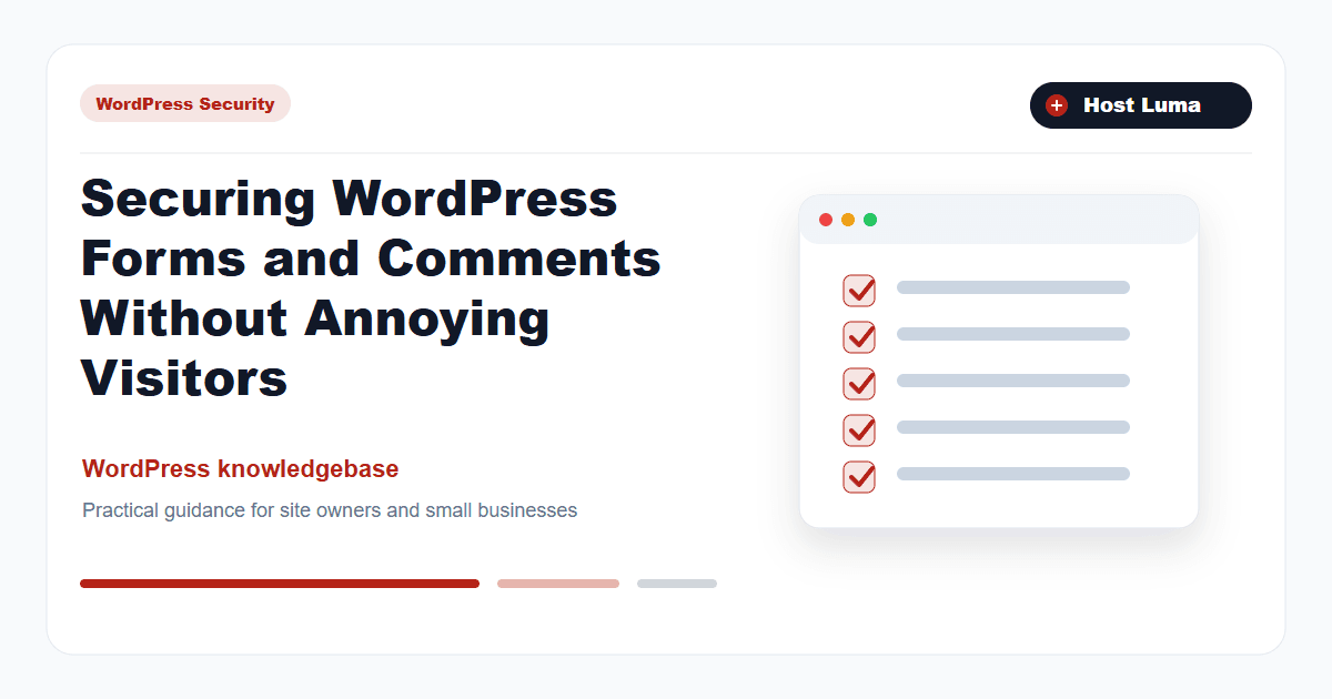 Securing WordPress Forms and Comments Without Annoying Visitors