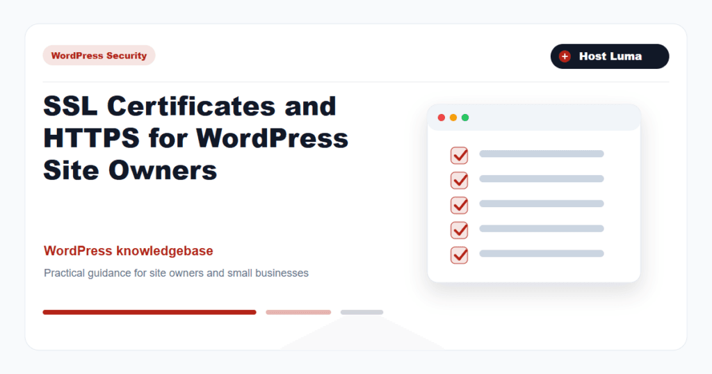 SSL Certificates and HTTPS for WordPress Site Owners