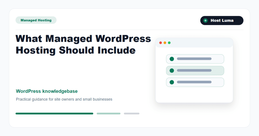 What Managed WordPress Hosting Should Include